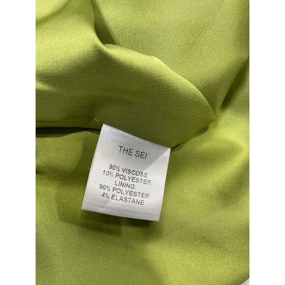 The Sei 'Asymmetric' Green Gathered Dress Size 6 - Picture 5 of 5